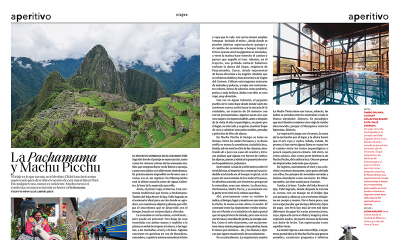 Esquire – La Pachamama y Machu Picchu