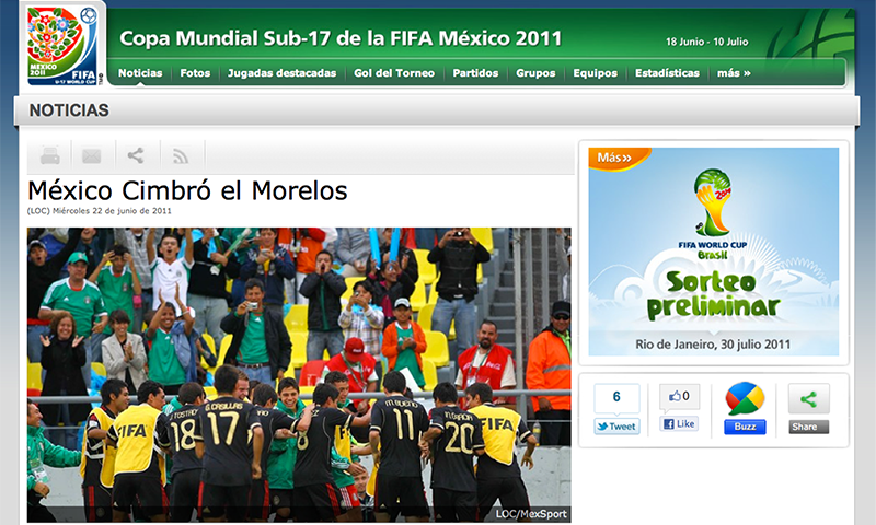 FIFA.com – México cimbró el Morelos